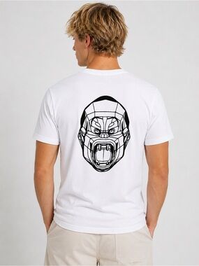 Richard Orlinski Make Art Not War Graphic Gorilla Organic Cotton T-Shirt 25715
